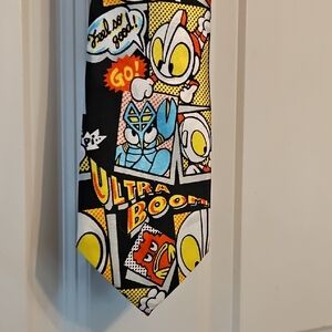 Vintage Anime Ultraman Comic Print Tie Not Sold in store